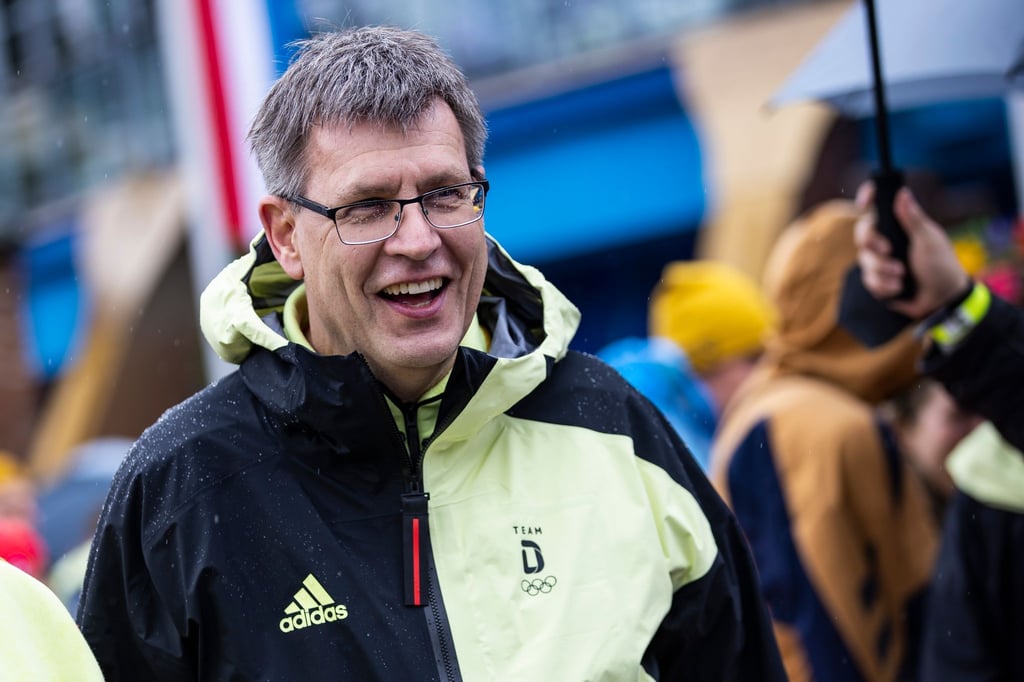 Thomas Weikert, Präsident des Deutschen Olympischen Sportbunds (DOSB) beim Medientag im Europa-Park in Rust.