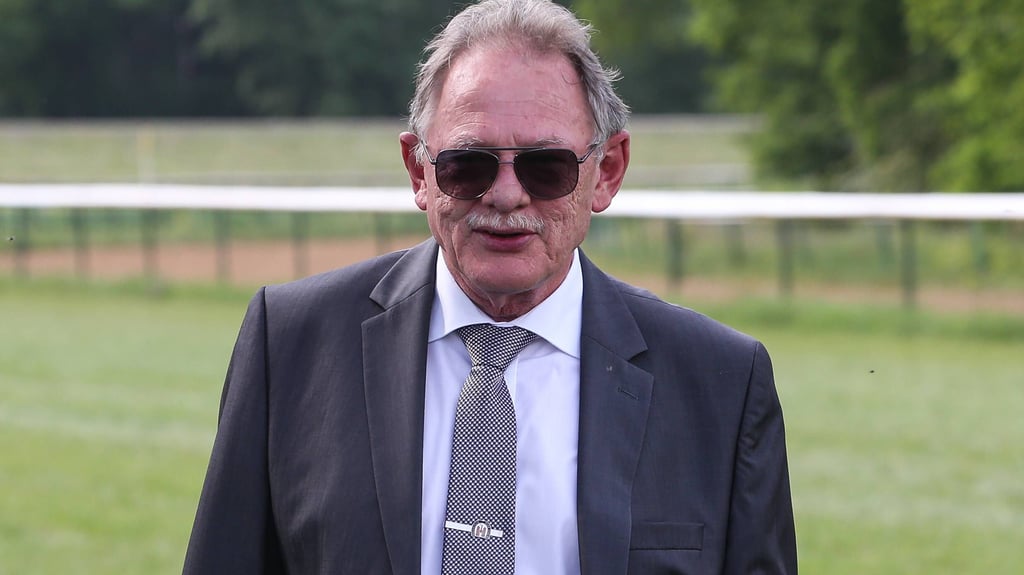 Heinz Baltus am 10. Mai 2018 am Trab- und Galopprenntag des Magdeburger Renn-Verein e.V. auf der Pferderennbahn in Magdeburg Herrenkrug.