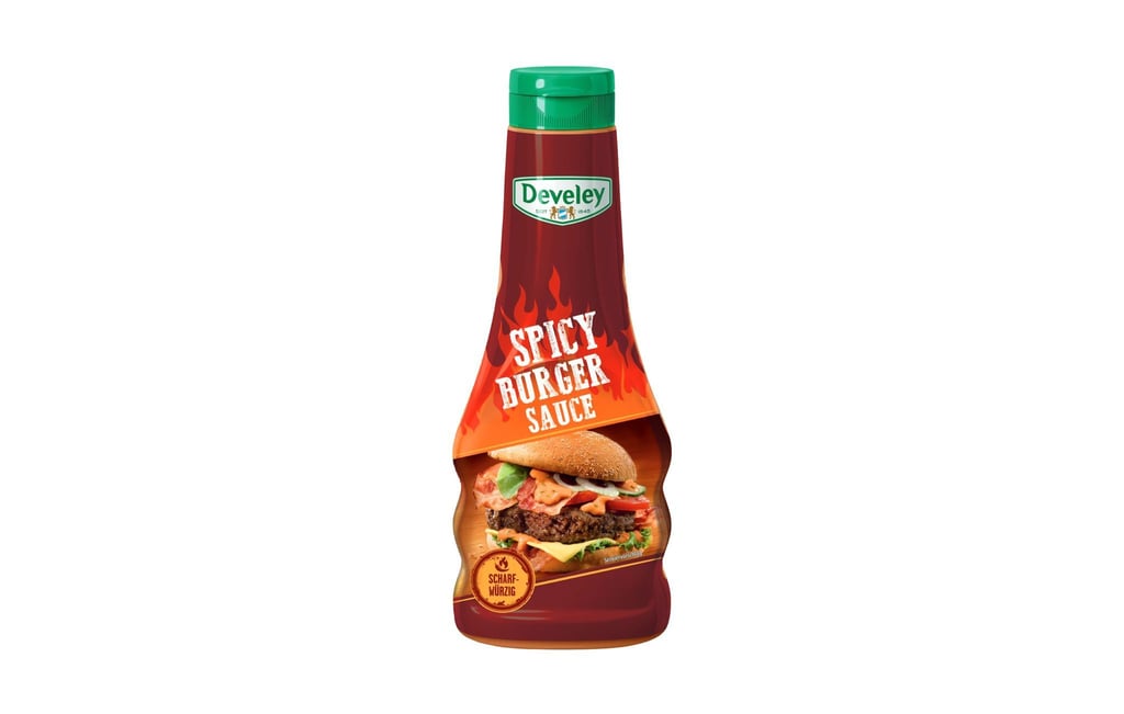 Der bayerische Hersteller Develey ruft das Produkt „Spicy Burger Sauce“ zurück. Wegen eines falschen Etiketts ist nicht zu erkennen, das es Milcheiweiß enthält.