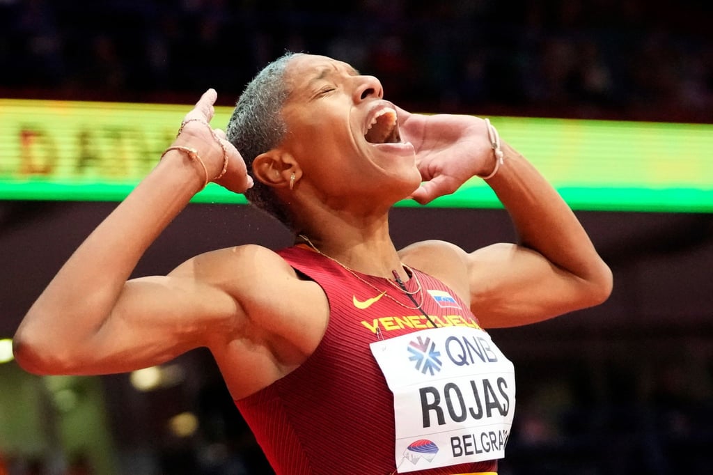 Siegte mit Hallen-Weltrekord in Belgrad: Dreispringerin Yulimar Rojas aus Venezuela.