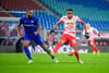 Vermutlich das Schlüsselduell in Leverkusen: Bayers Jonathan Tah gegen Leipzigs Christopher Nkunku