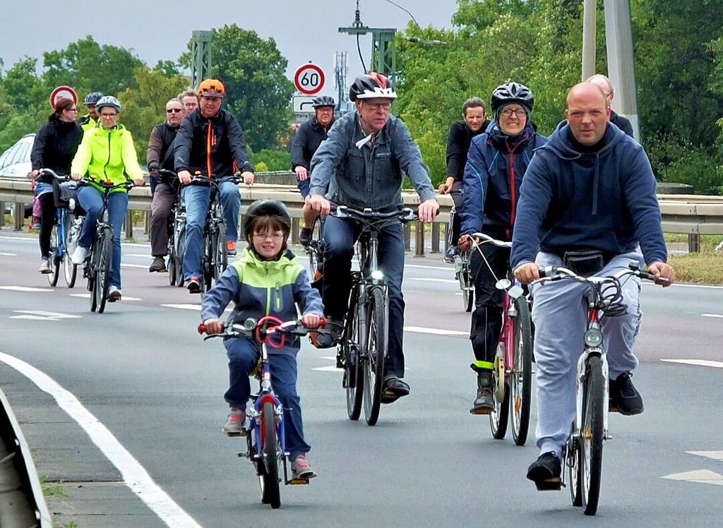 Ein Format für die Europäische Mobilitätswoche könnte der Fahrradaktionstag sein - hier ein Bild aus Magdeburg aus dem Jahr 2018. Dieser Aktionstag fand allerdings traditionell im Frühjahr und nicht im Aktionszeitraum statt.