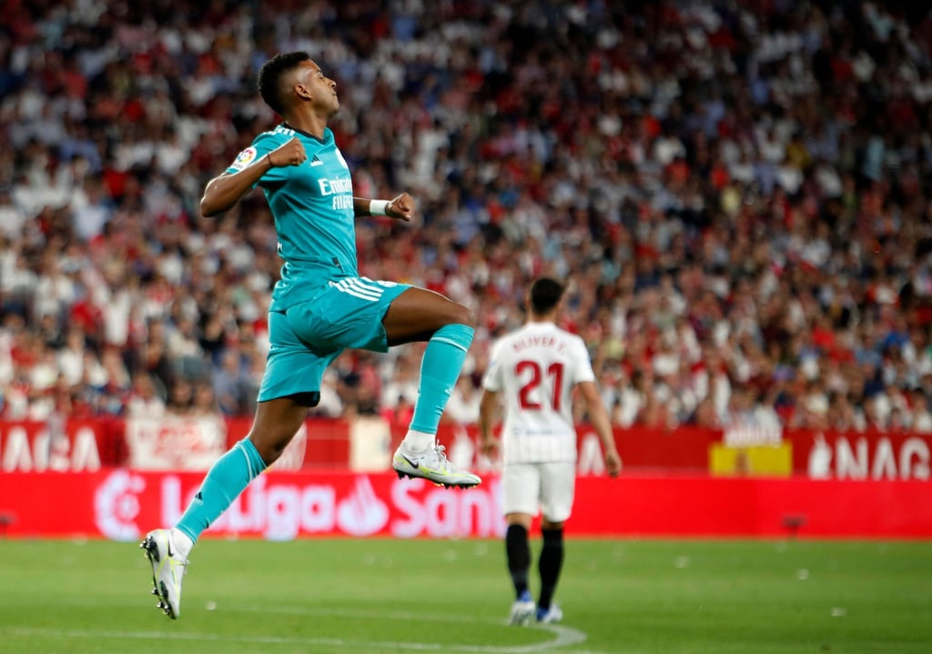 Madrids Rodrygo leitete mit seinem Tor zum 1:2-Anschluss die Wende ein.