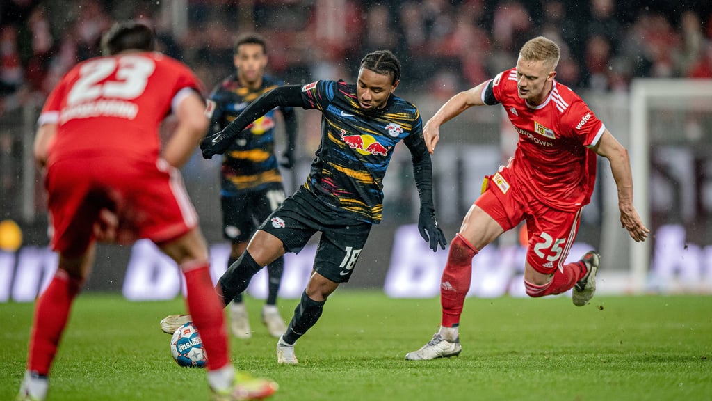 Leipzigs Wunderwaffe Christopher Nkunku, hier im Spiel bei Union Berlin im Dezember