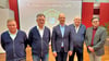 Das neue Präsidium des 1. FC Lok Stendal (von links): Nico Wiegel, Uwe Balliet, ThomasWeise, Torsten Pfeiffer und Klaus-Werner Höppner.