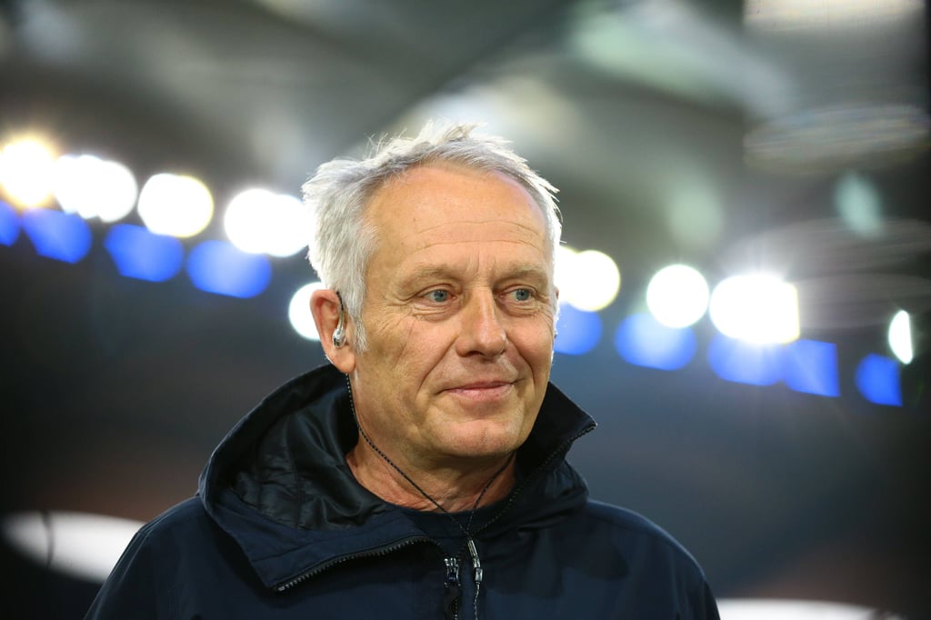 Trainer Christian Streich vom SC Freiburg warnt vor Finalgegener SC Freiburg.