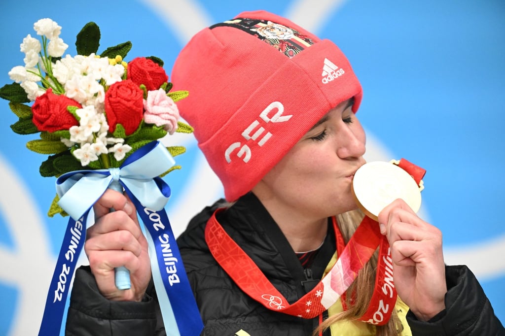 Kann noch eine weitere Medaille bei den Winterspielen in Peking holen: Natalie Geisenberger.