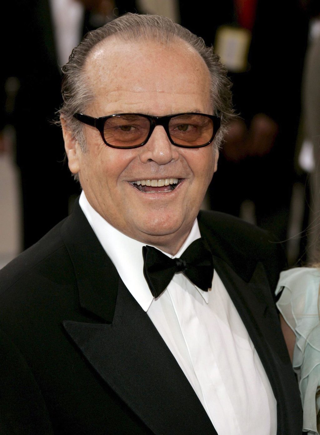 Der US-Schauspieler Jack Nicholson lächelt bei der 78. Oscar-Verleihung in die Kamera (2007).