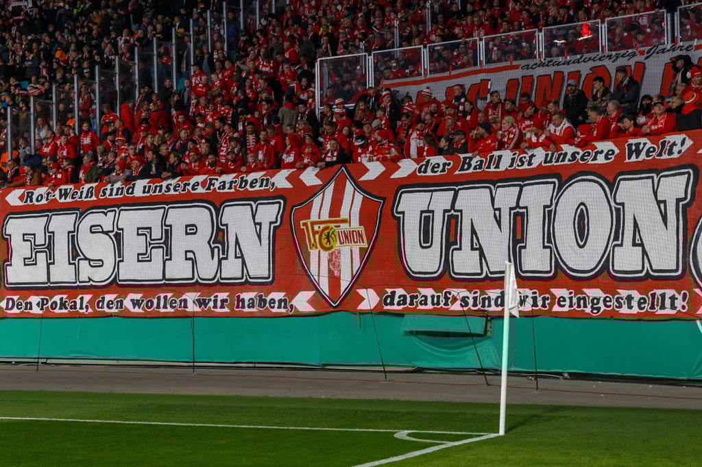 Fans von Union Berlin waren zahlreich in Leipzig.