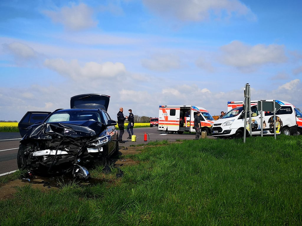 Die Unfallstelle bei Löbnitz