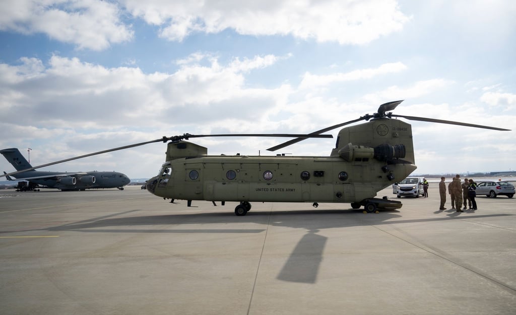 Boeing CH-47 Chinook Helicopter der US-Armee.