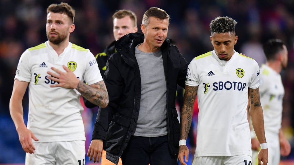 Jesse Marsch punktet mit Leeds auch gegen Crystal Palace.