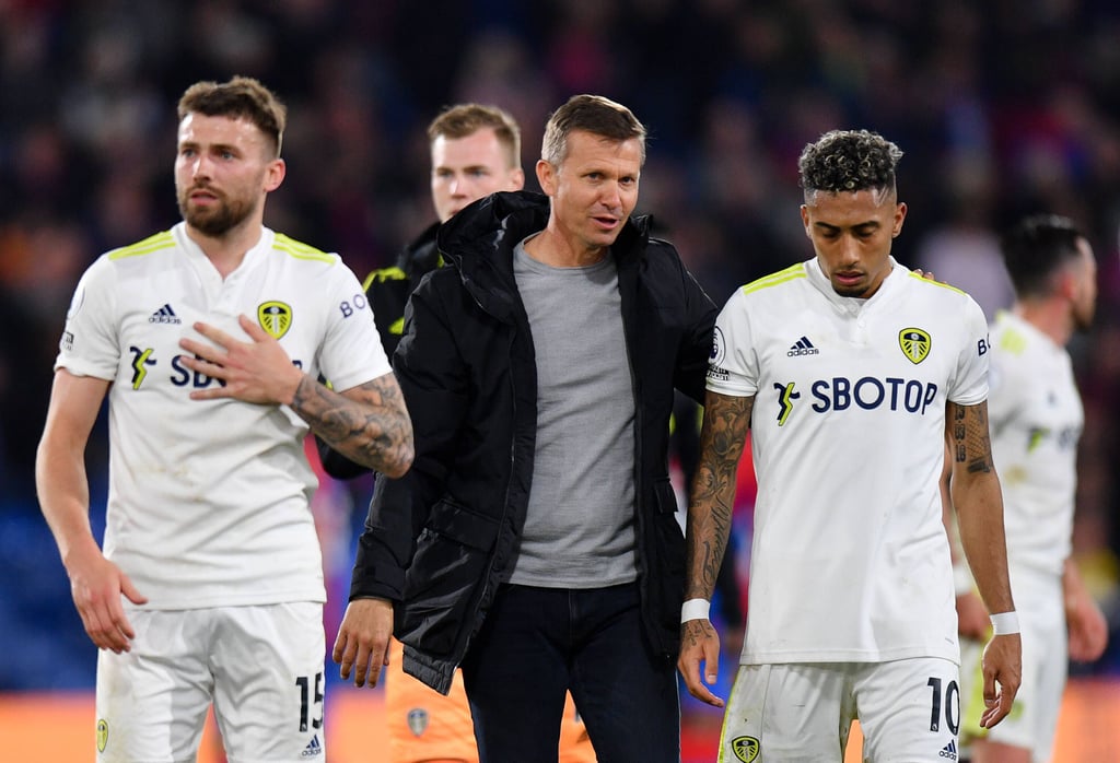 Jesse Marsch punktet mit Leeds auch gegen Crystal Palace.