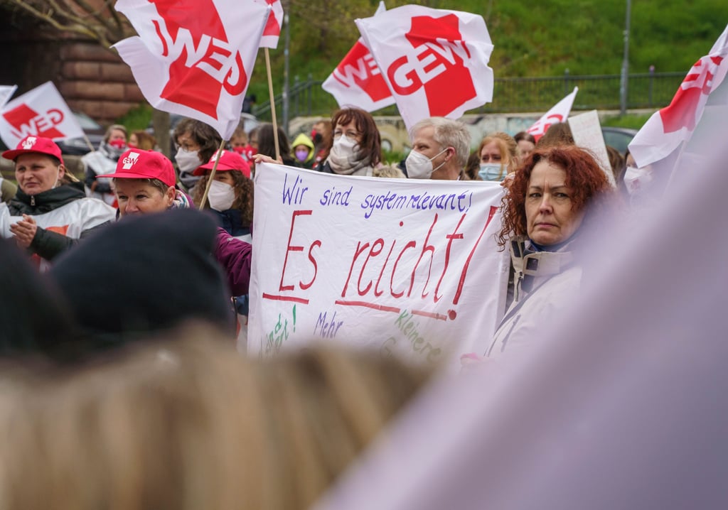 Ein Streik der GEW (Symbolbild)