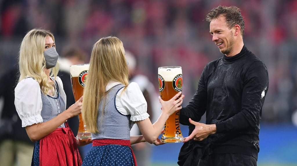 Julian Nagelsmann feierte den Gewinn der Deutschen Meisterschaft.