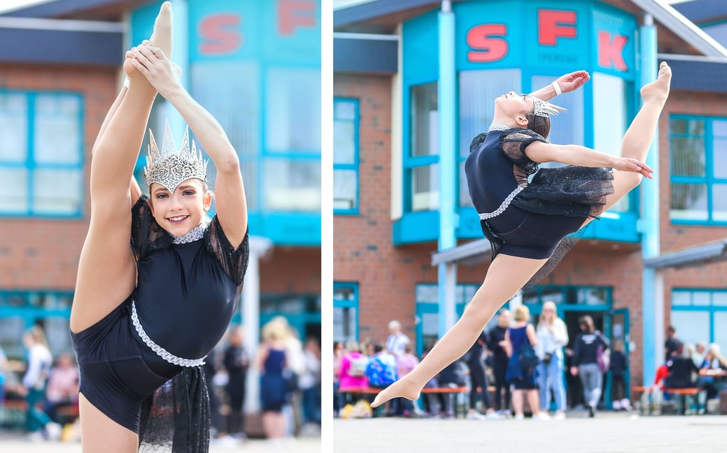 Hanna Schuster vom Tanzstudio Leuna/Merseburg tritt beim Dance Word Cup in Spergau mit insgesamt drei Tänzen an