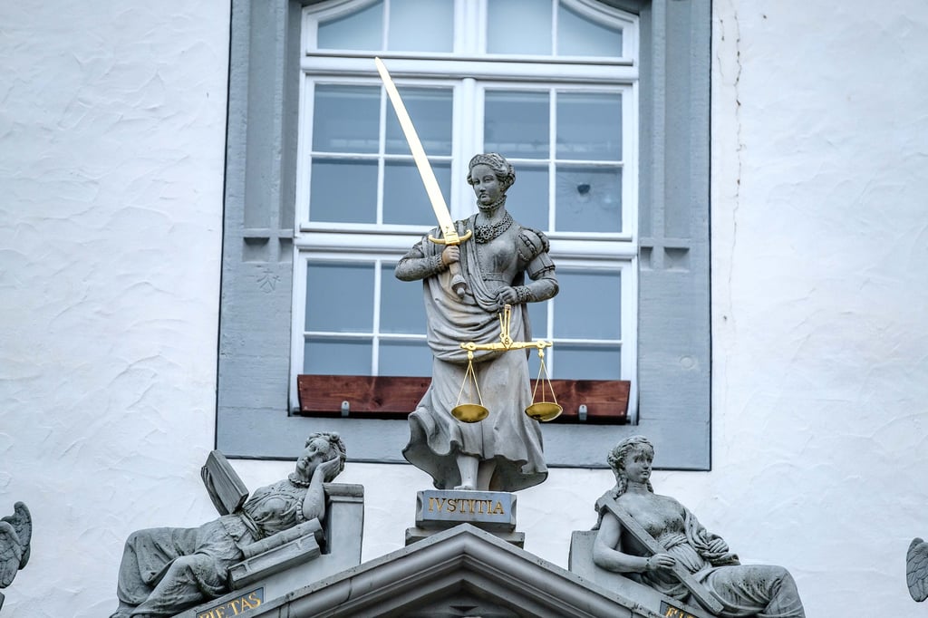 Justitia am Alten Rathaus in Wittenberg