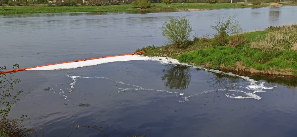 Was schwimmt da auf der Elbe bei Schönebeck? Die Feuerwehr musste Freitagnachmittag ausrücken.