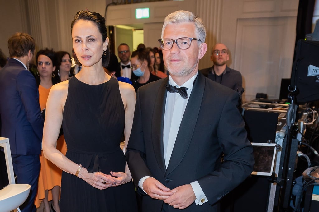 Natalia Klitschko, Sängerin und Frau des Bürgermeisters von Kiew, und Andrij Melnyk, Botschafter der Ukraine in Deutschland, besuchten den 69. Bundespresseball im Berliner Hotel Adlon.