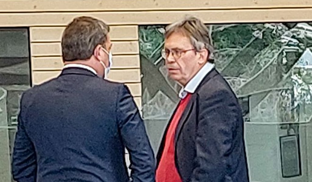 Ralf Schönemann (r.) und Jens Krause am Mittwoch im Gespräch
