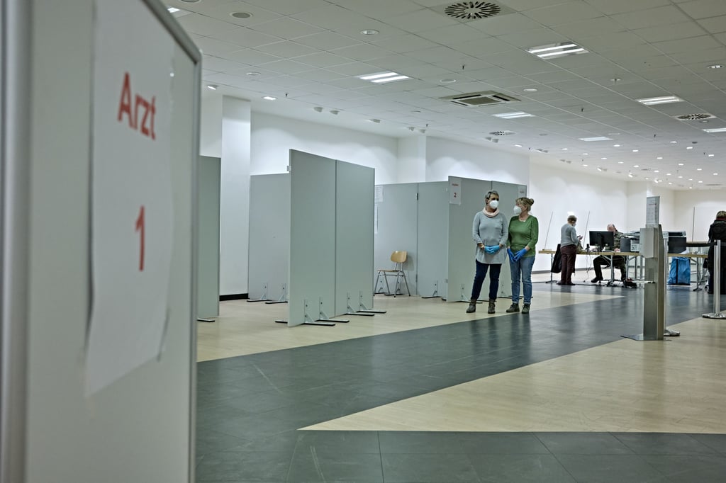 Das Impfzentrum in Dessau.
