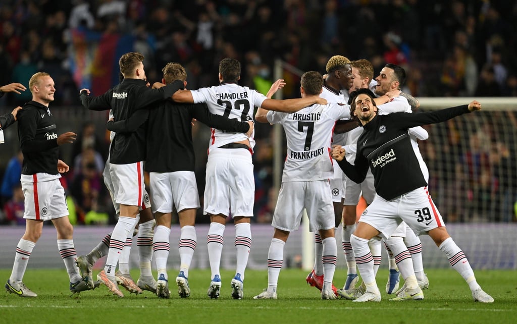 Das Team von Eintracht Frankfurt erreichte in der Europa League das Halbfinale.