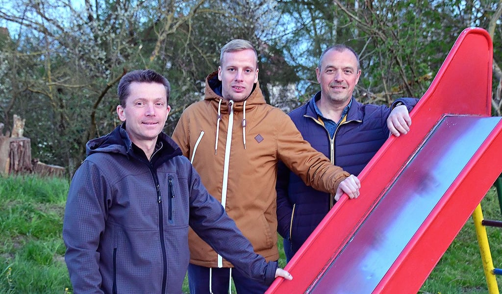 Der Vorstand des SV Chemie Walbeck (von links): Rainer Seevogel, Pascal Krüger und Jens Tober.