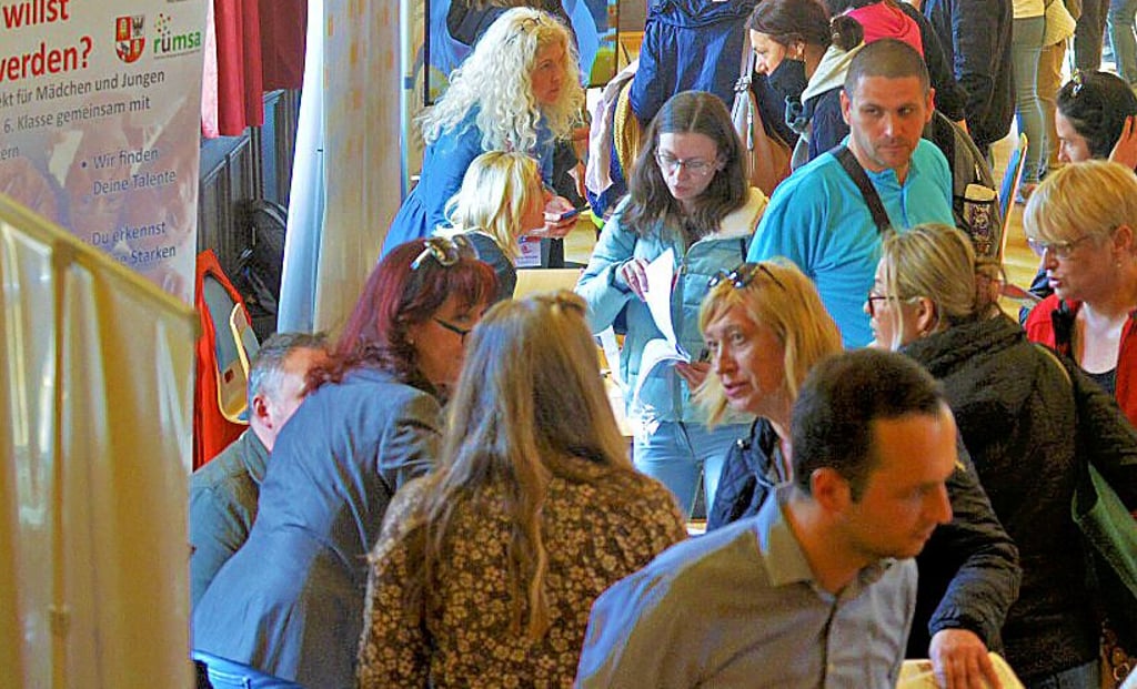 Bereits zur Speeddating-Messe in Aschersleben kamen viele Ukrainer.