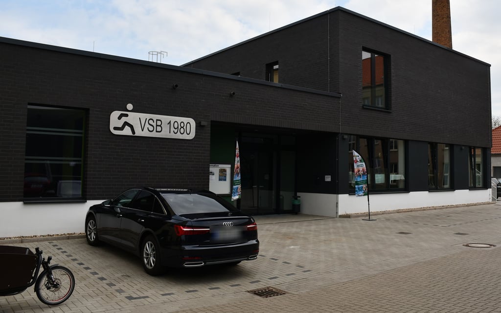 Der neue Anbau des Magdeburger Sportvereins VSB 1980.