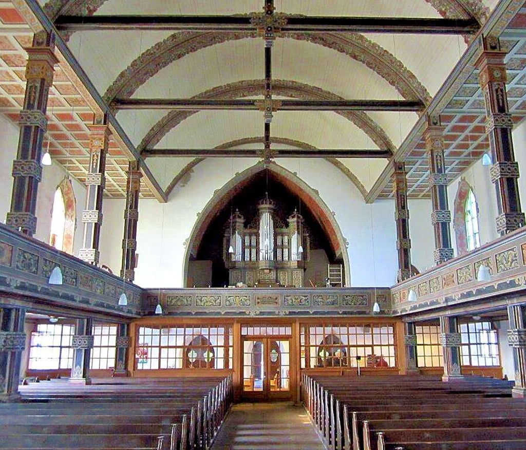 Blick in die Christuskirche Wittenberg: Dort wird demnächst eine Ausstellung zur Geschichte des Hauses beendet.
