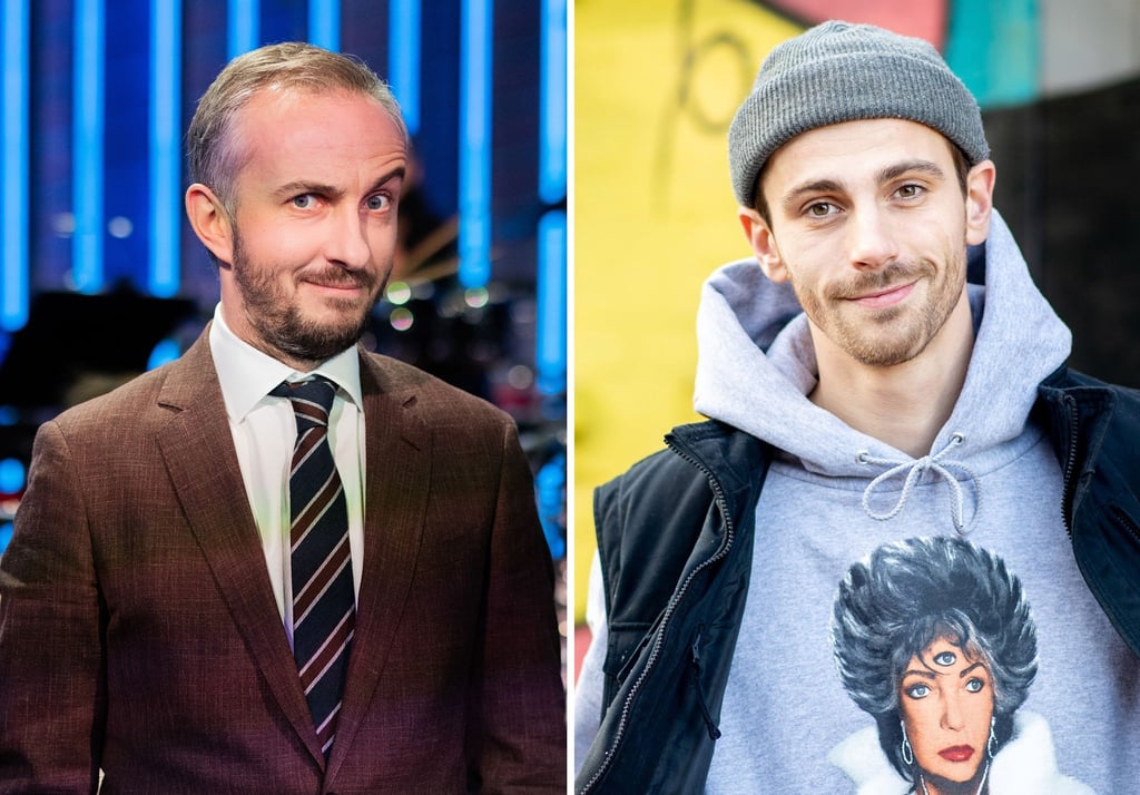ZDF-Moderator Jan Böhmermann (l) und Youtuber Fynn Kliemann.