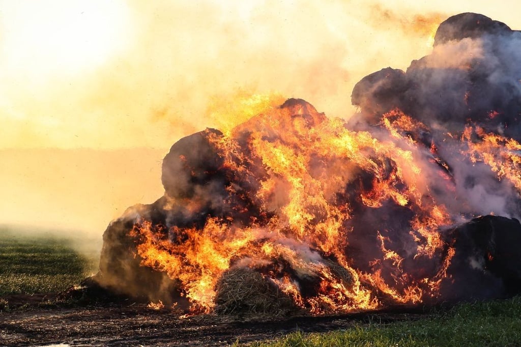Der Brand entstand zwischen Altenroda und Bergwinkel. Foto: 5vision Media /dpa/