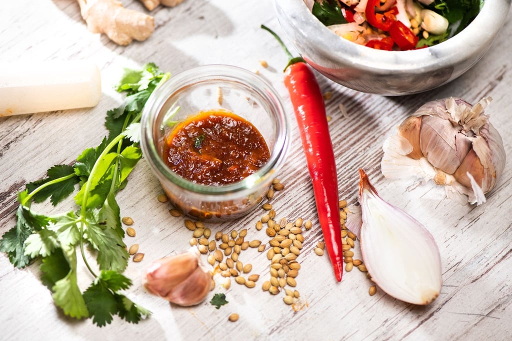 Selbstgemacht schmeckt Currypaste besonders frisch und aromatisch.