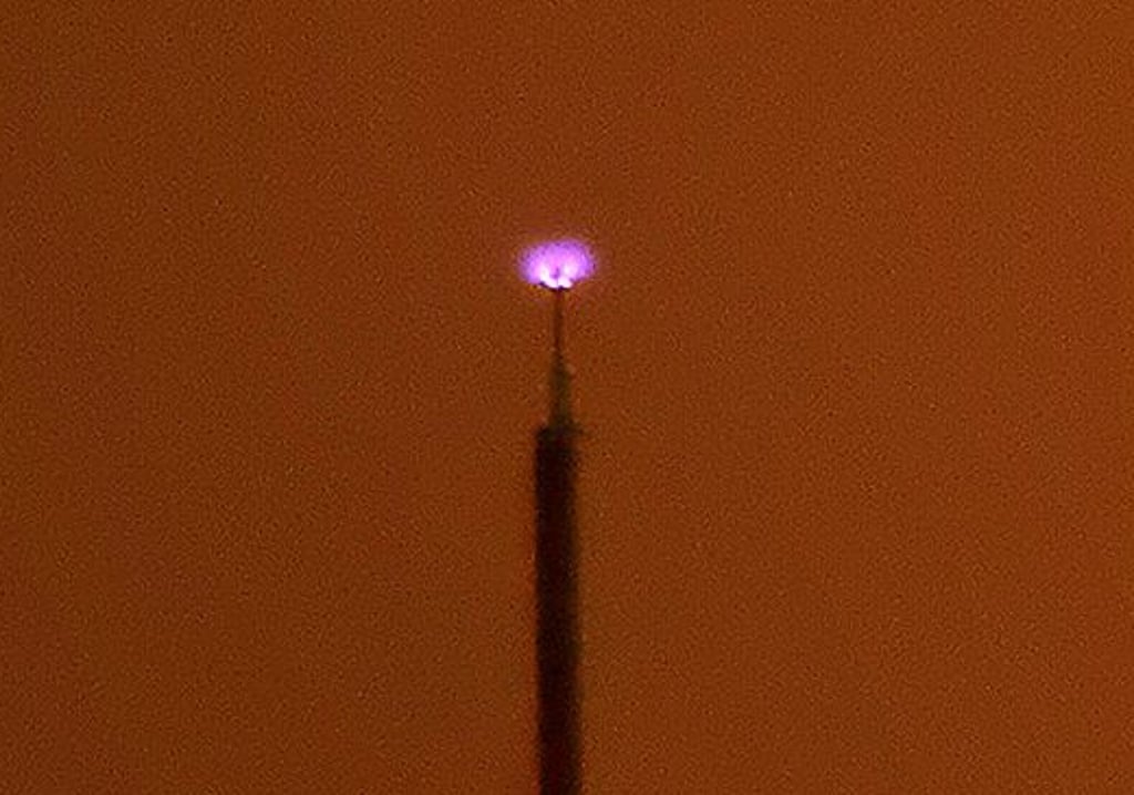 Ein Sankt-Elms-Feuer wurde auf dem Brocken gesichtet.
