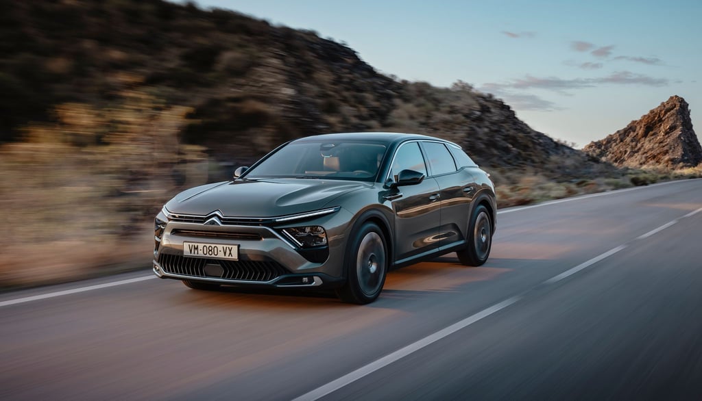 Rustikal wie ein SUV, geräumig wie ein Kombi und elegant wie ein Coupé: Der Citroën C5X soll die Stärken der drei Fahrzeugtypen vereinen.