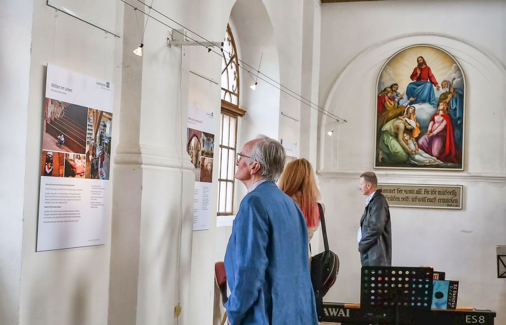 Die Ausstellung über das Architekturbüro „Hartkopf denk mal“ und einige Projekte ist voraussichtlich bis Pfingsten in der Bennunger Kirche zu sehen.