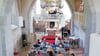 Die kleine  Kirche in Langendorf war zur musikalischen Andacht zum Jubliäum gut besucht. Blick auf die 200 Jahre alte Böhme-Orgel. 