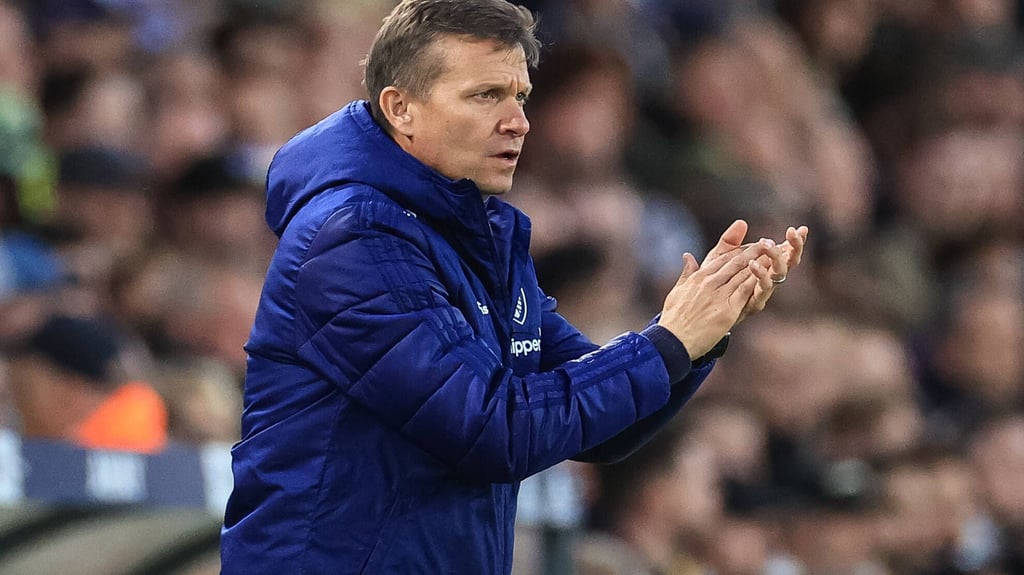 Jesse Marsch an der Seitenlinie bei Leeds United.