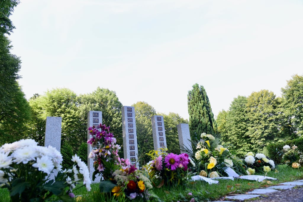 Halbanonyme Grabstätten auf dem Friedhof in Hettstedt in der St. Jakobistraße.