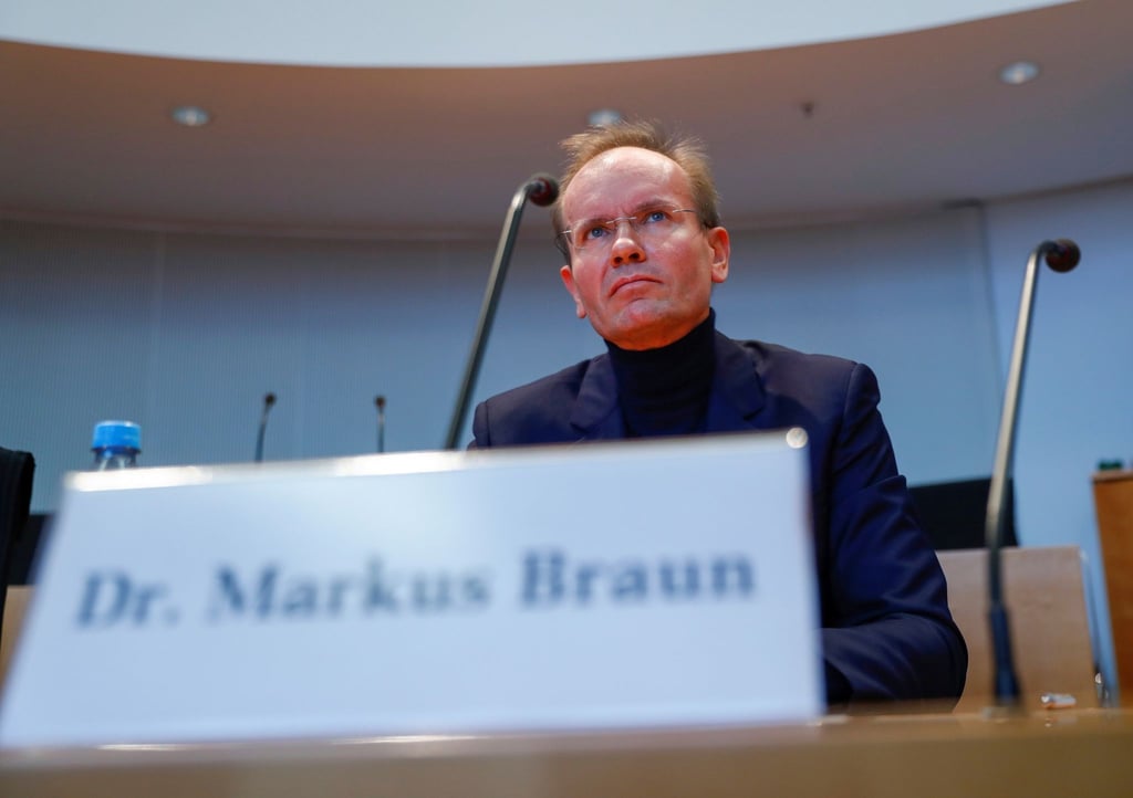 Der ehemalige Vorstandsvorsitzende von Wirecard, Markus Braun, im Herbst 2020 vor dem Wirecard-Untersuchungsausschuss des Bundestages.