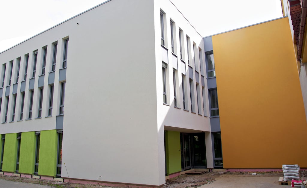 Der Anbau an die alte Villa in der Magdeburger Straße ist fertig.