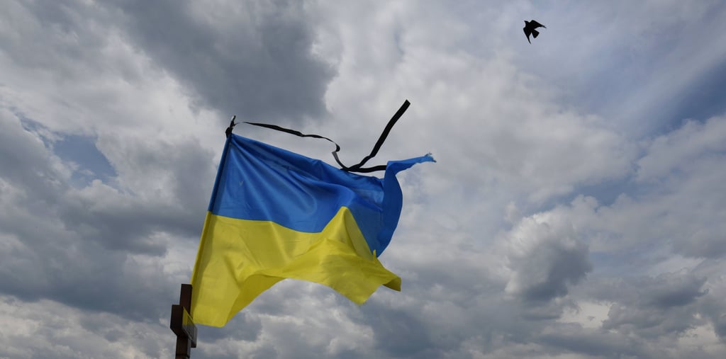 Die ukrainische Flagge