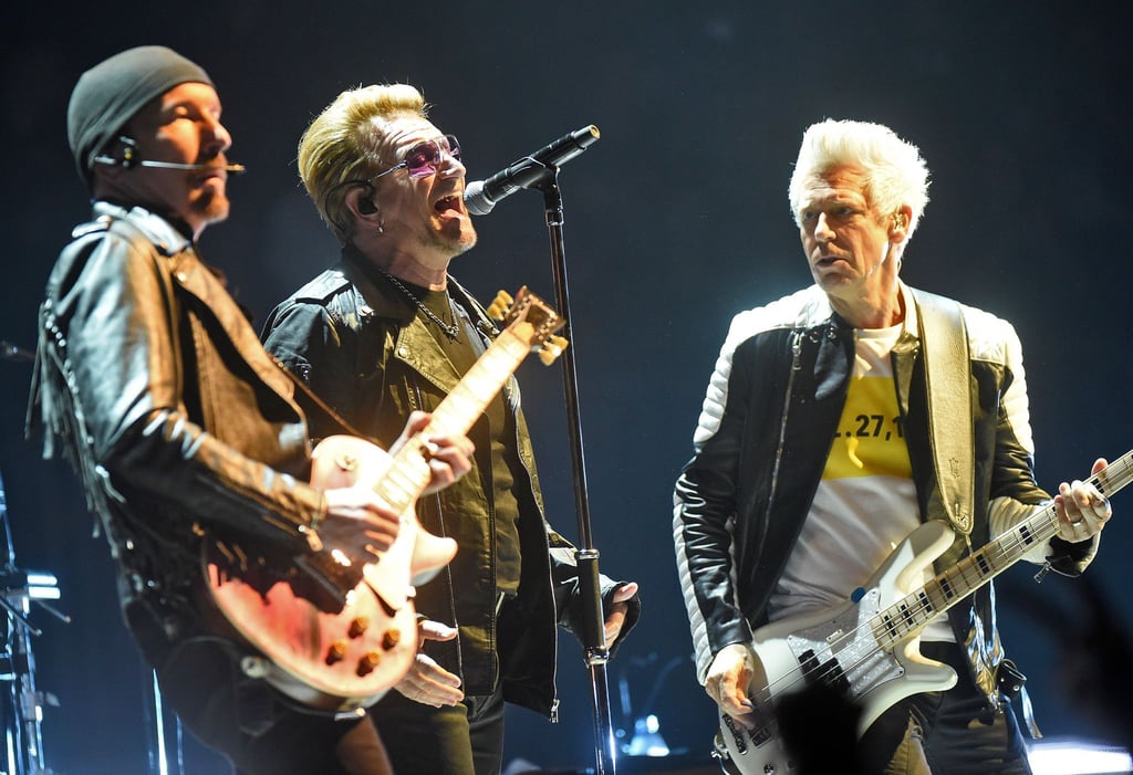 Die irische Band U2 2015 in der Lanxesarena in Köln. Jetzt sind die Musiker nach Kiew gereist.