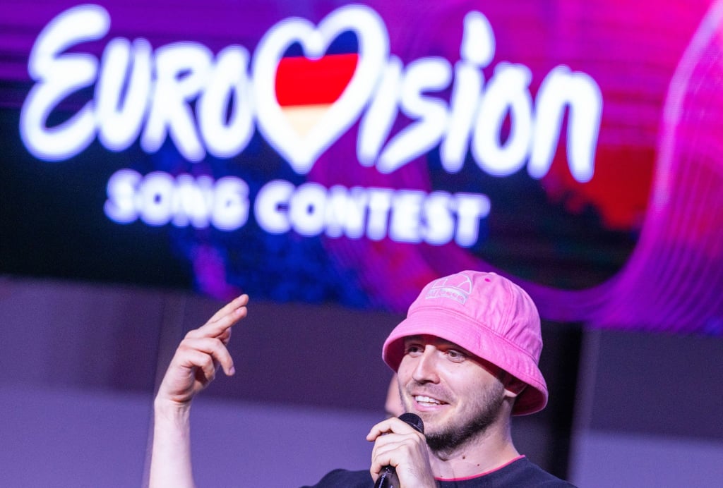Eigentlich verboten: Oleh Psjuk vom ukrainischen Kalush Orchestra äußert sich politisch.