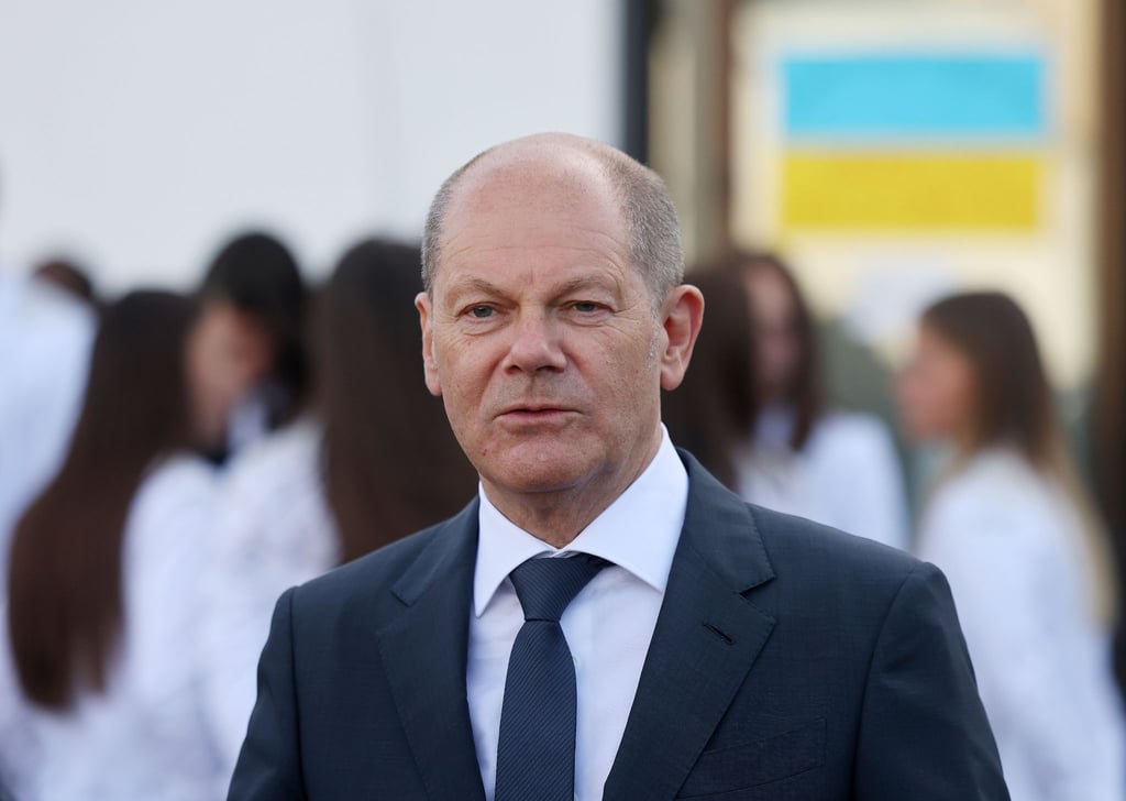 „Unser Ziel ist, dass der russische Invasionsversuch scheitert“: Bundeskanzler Olaf Scholz.