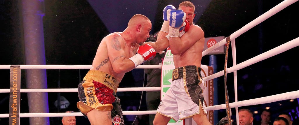 Roman Fress (r.) musste sich im Hauptkampf dem Albaner Armend Xhoxhaj geschlagen geben.