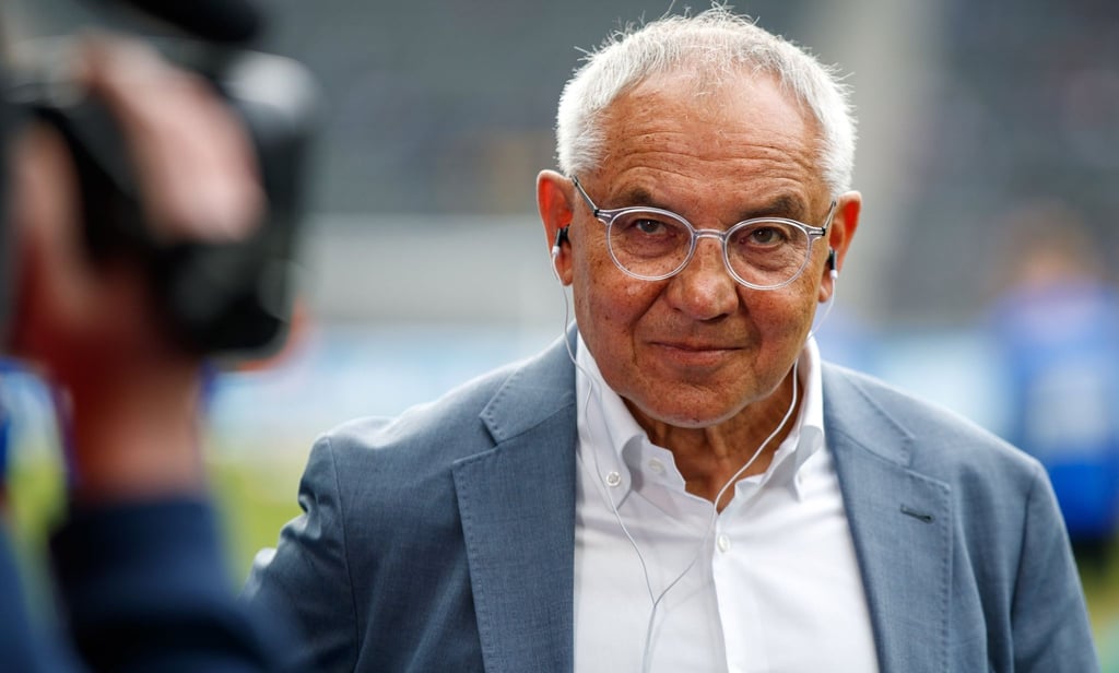 Hertha-Chef Trainer Felix Magath muss mit seinem Team in die Relegation.