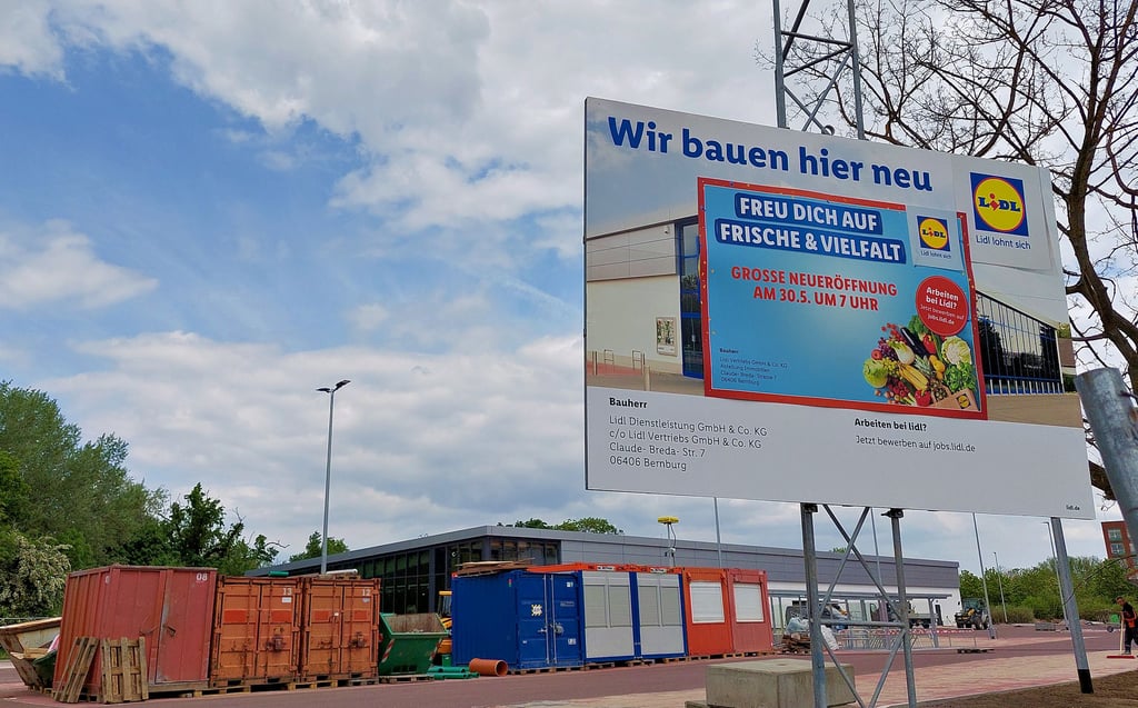 In wenigen Tagen wird der Lidl in Staßfurt wiedereröffnet.