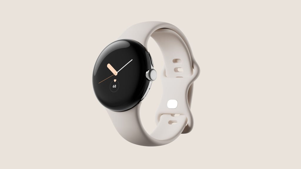 Ein Handout-Bild der neuen Pixel Watch von Google. Die erste eigene Smartwatch soll im Herbst auf den Markt kommen.
