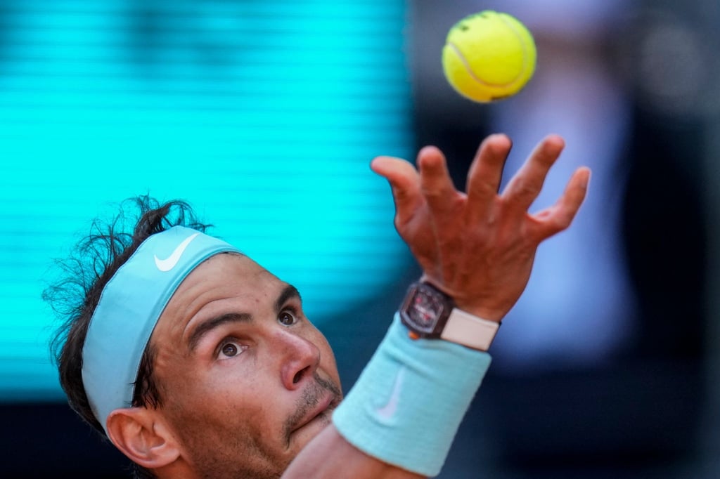 Hatte in Madrid gegen seinen 18 Jahre alten Landsmann Carlos Alcaraz verloren: Rafael Nadal.